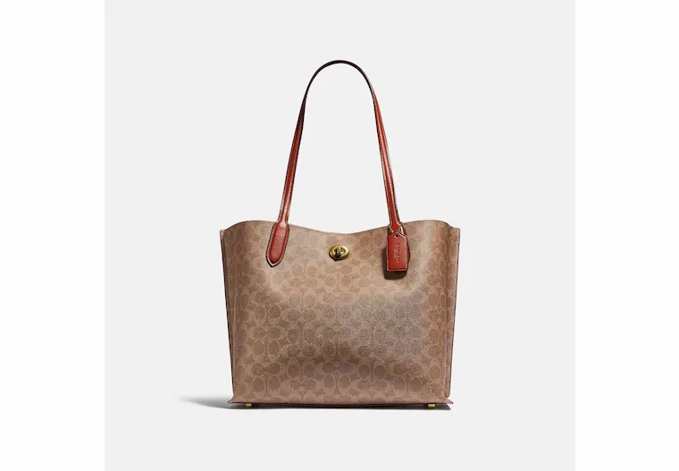 Coach Willow Tote In Signature Canvas