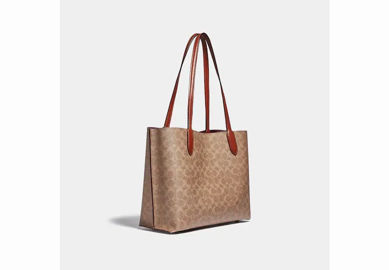 Coach Willow Tote In Signature Canvas