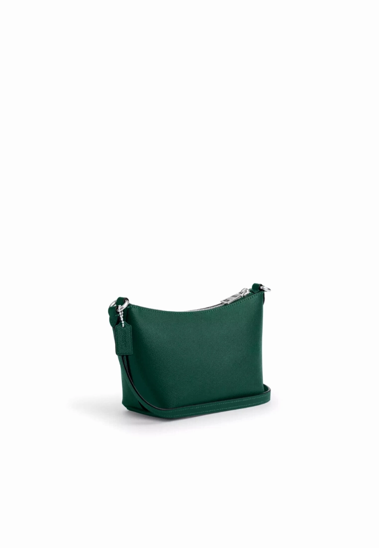 Coach Zip Top Crossbody Bag In Emerald Green CW336