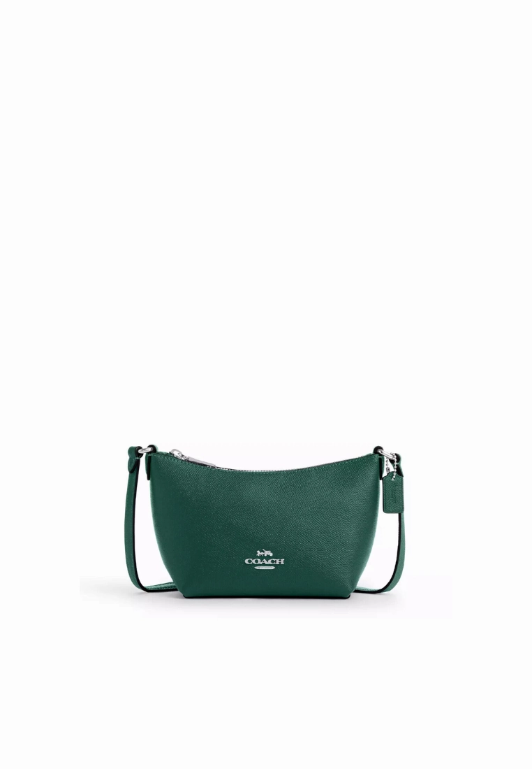 Coach Zip Top Crossbody Bag In Emerald Green CW336