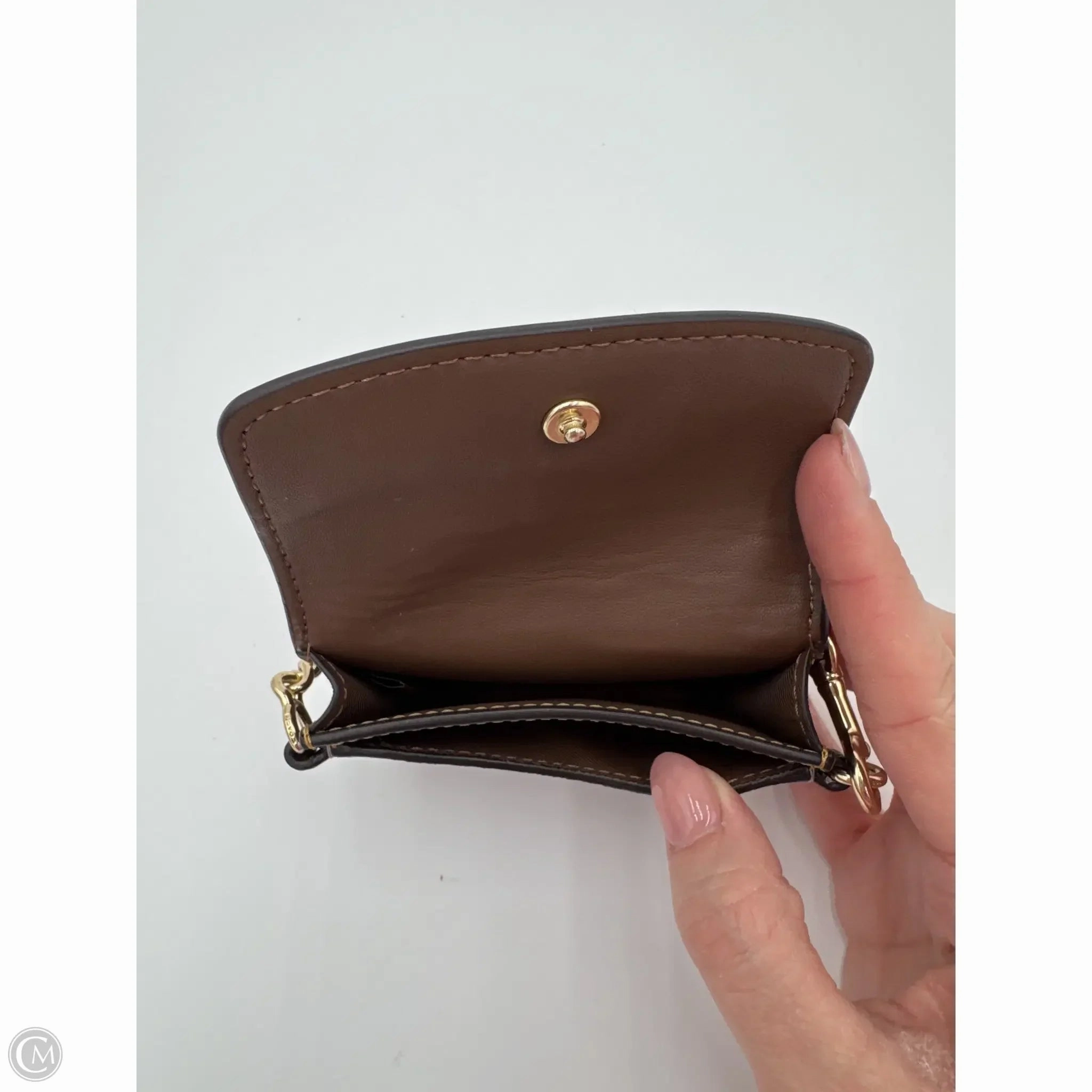 Coin Purse Designer By Coach, Size: Small