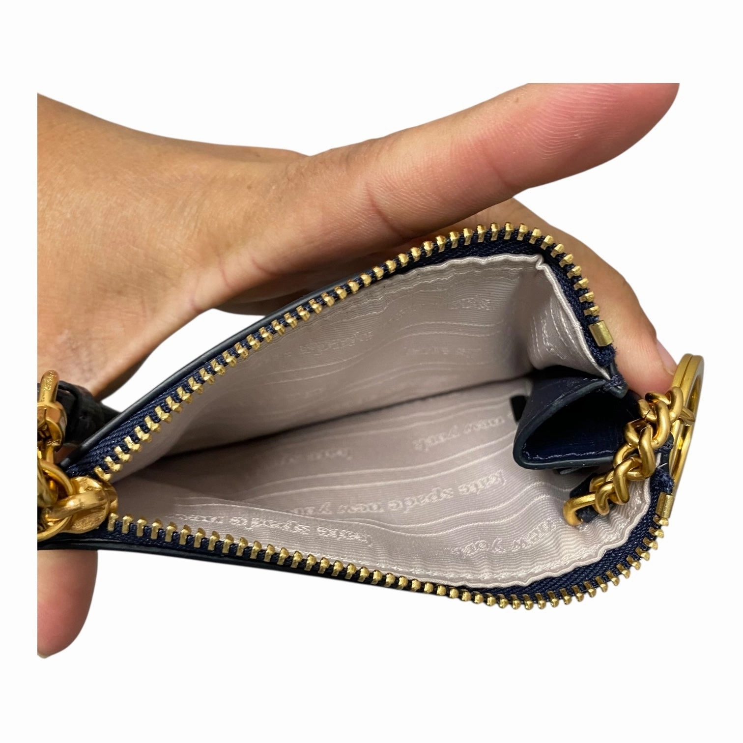 Coin Purse Designer By Kate Spade In Blue, Size:Small