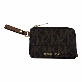 Coin Purse Designer By Michael Kors In Brown, Size:Small