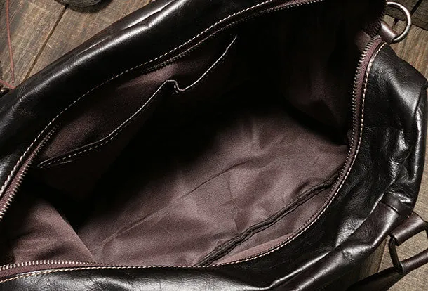 Cool Leather mens Travel bag Duffle Bag Weekender Bag Overnight Bag shoulder bags