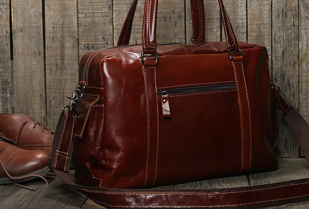 Cool Leather mens Travel bag Duffle Bag Weekender Bag Overnight Bag shoulder bags