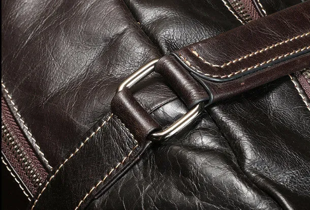 Cool Leather mens Travel bag Duffle Bag Weekender Bag Overnight Bag shoulder bags