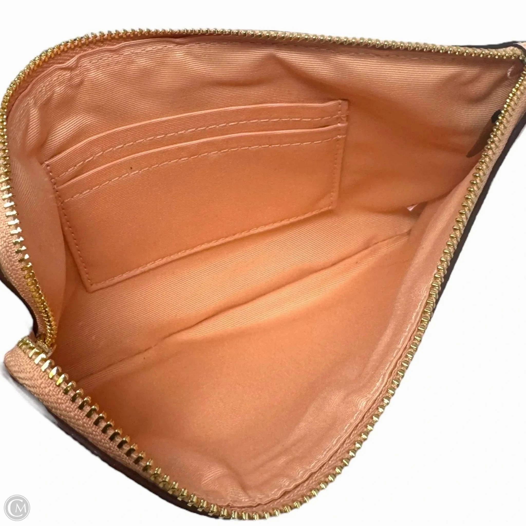 Corner Zip Wristlet Designer By Coach, Size: Medium