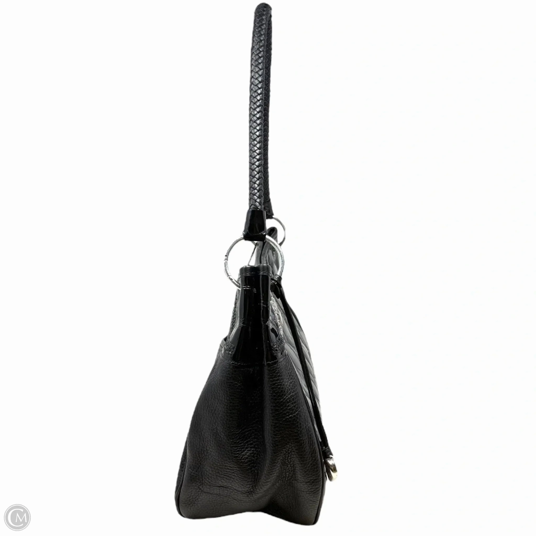 Croc Embossed Leather Hobo Bag By Brighton, Size: Large