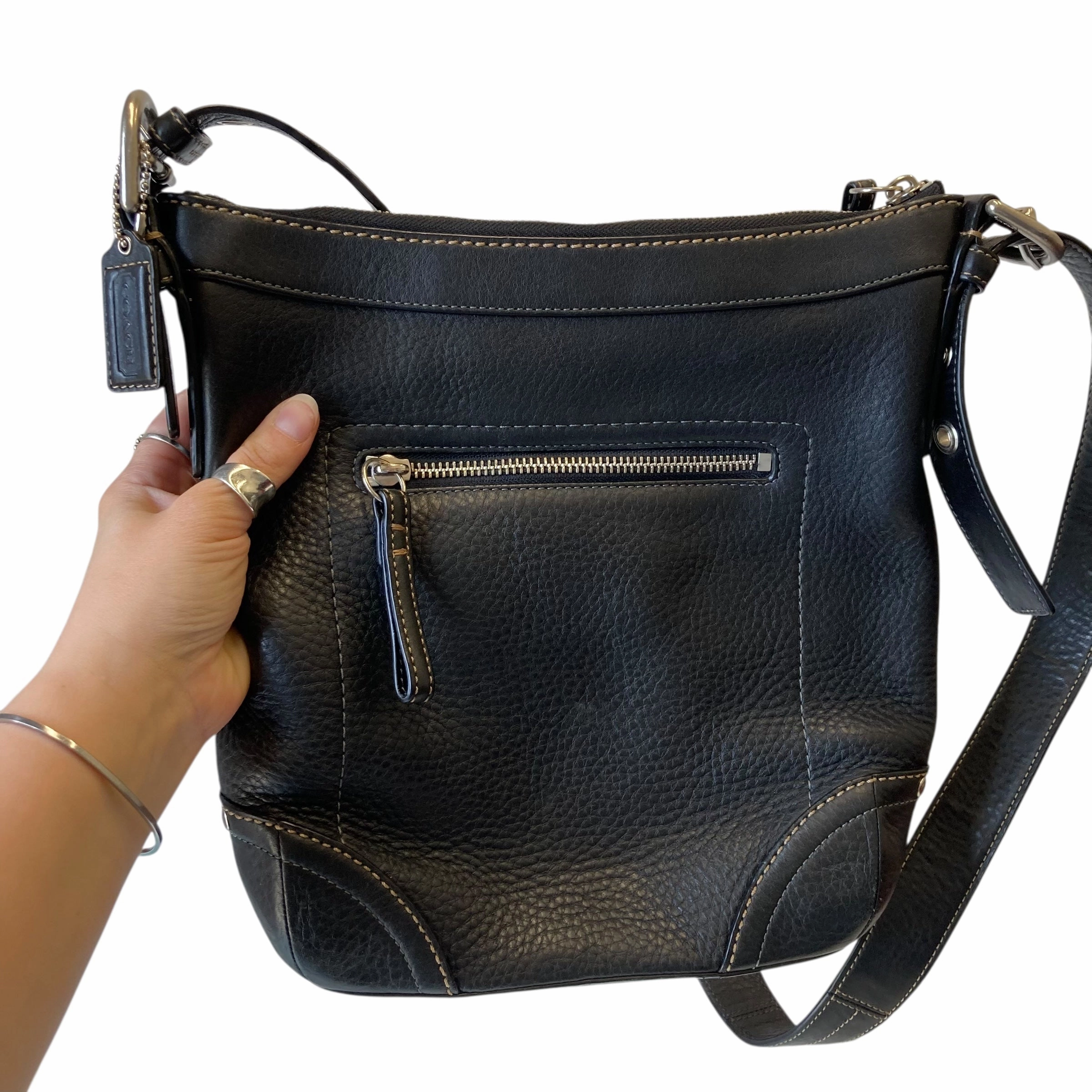 Crossbody Designer By Coach In Black, Size:Medium
