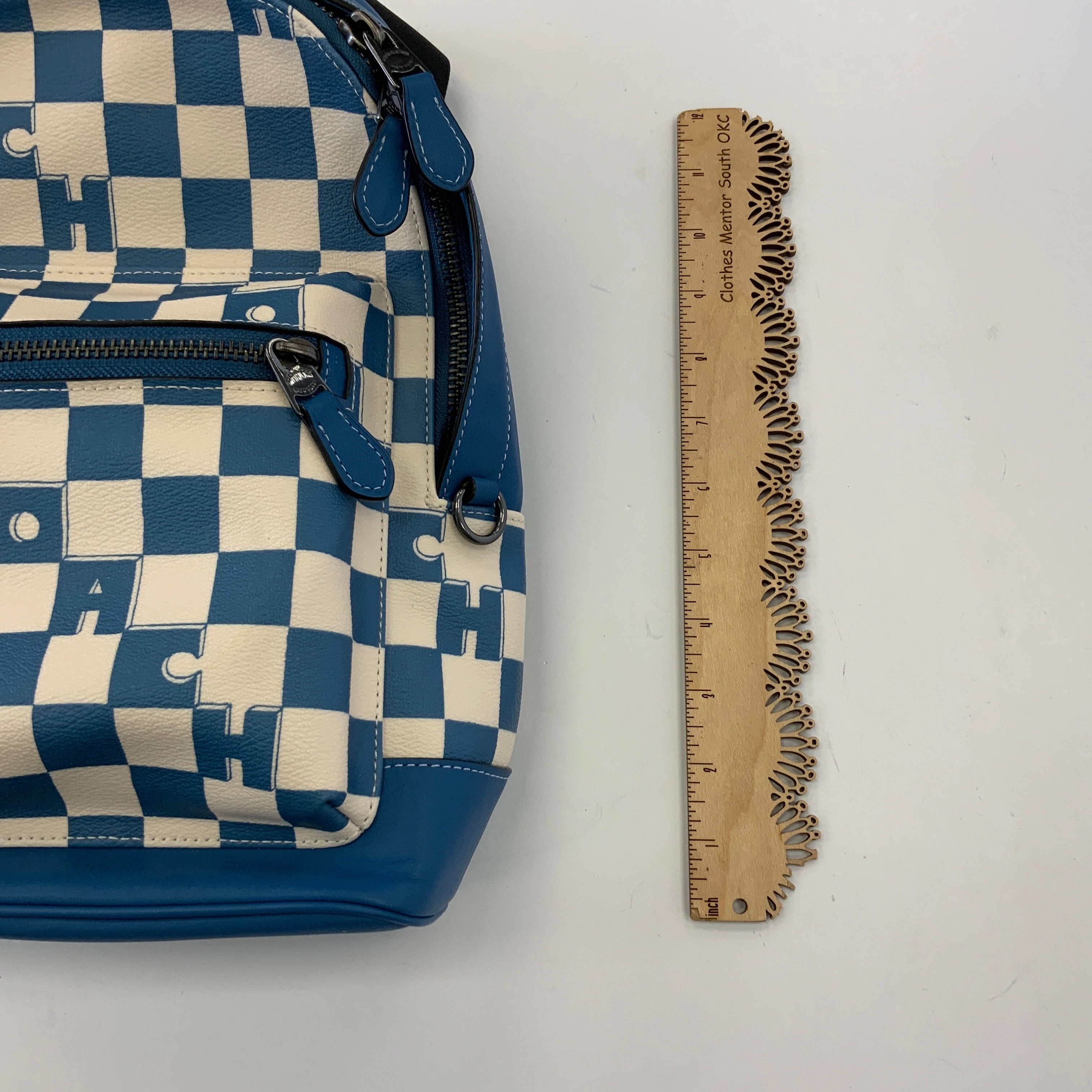 Crossbody Designer By Coach In Blue, Size:Medium