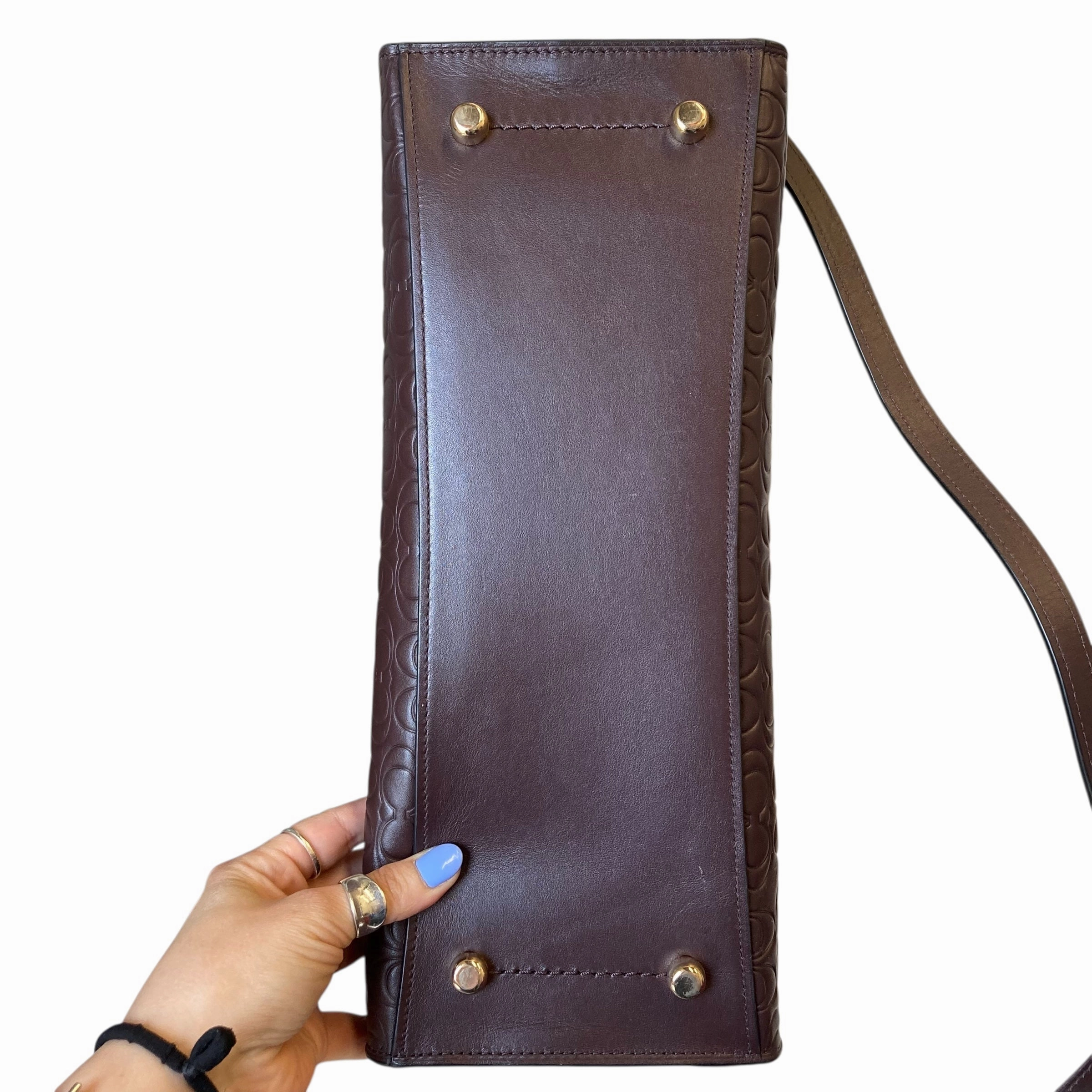 CROSSBODY DESIGNER by COACH In BROWN, Size: LARGE