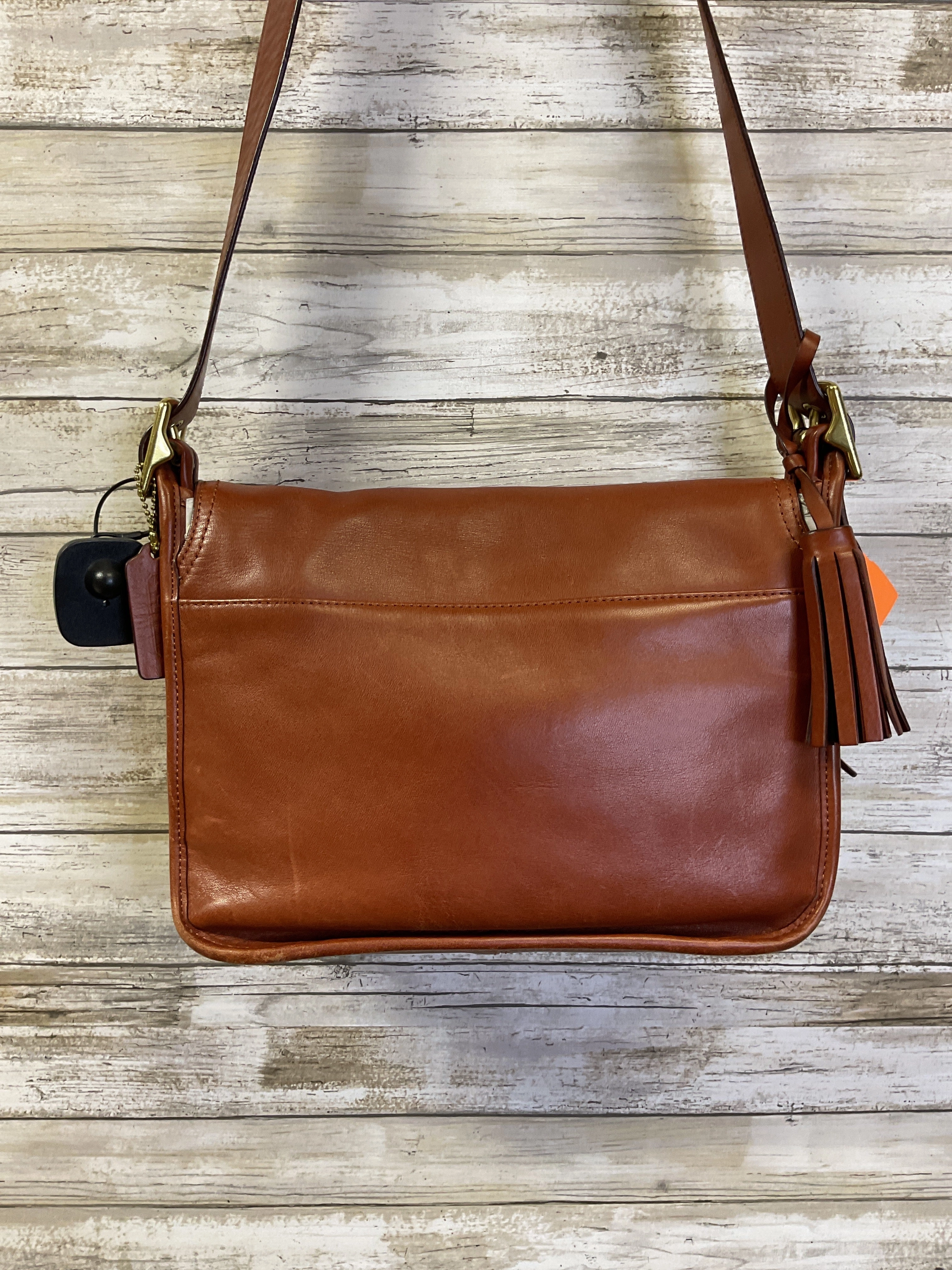 Crossbody Designer By Coach In Brown, Size:Medium
