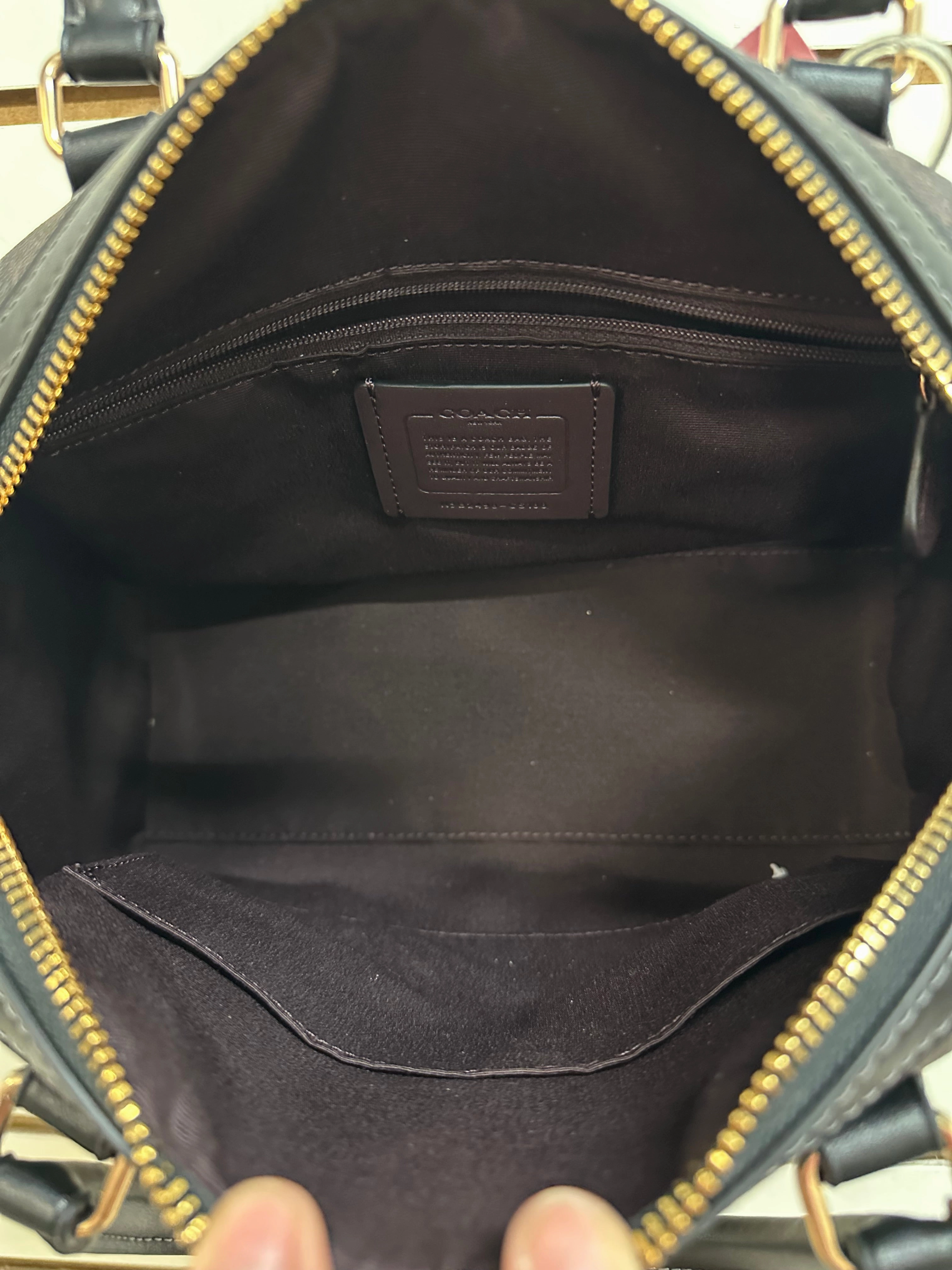 Crossbody Designer By Coach In Brown, Size:Medium