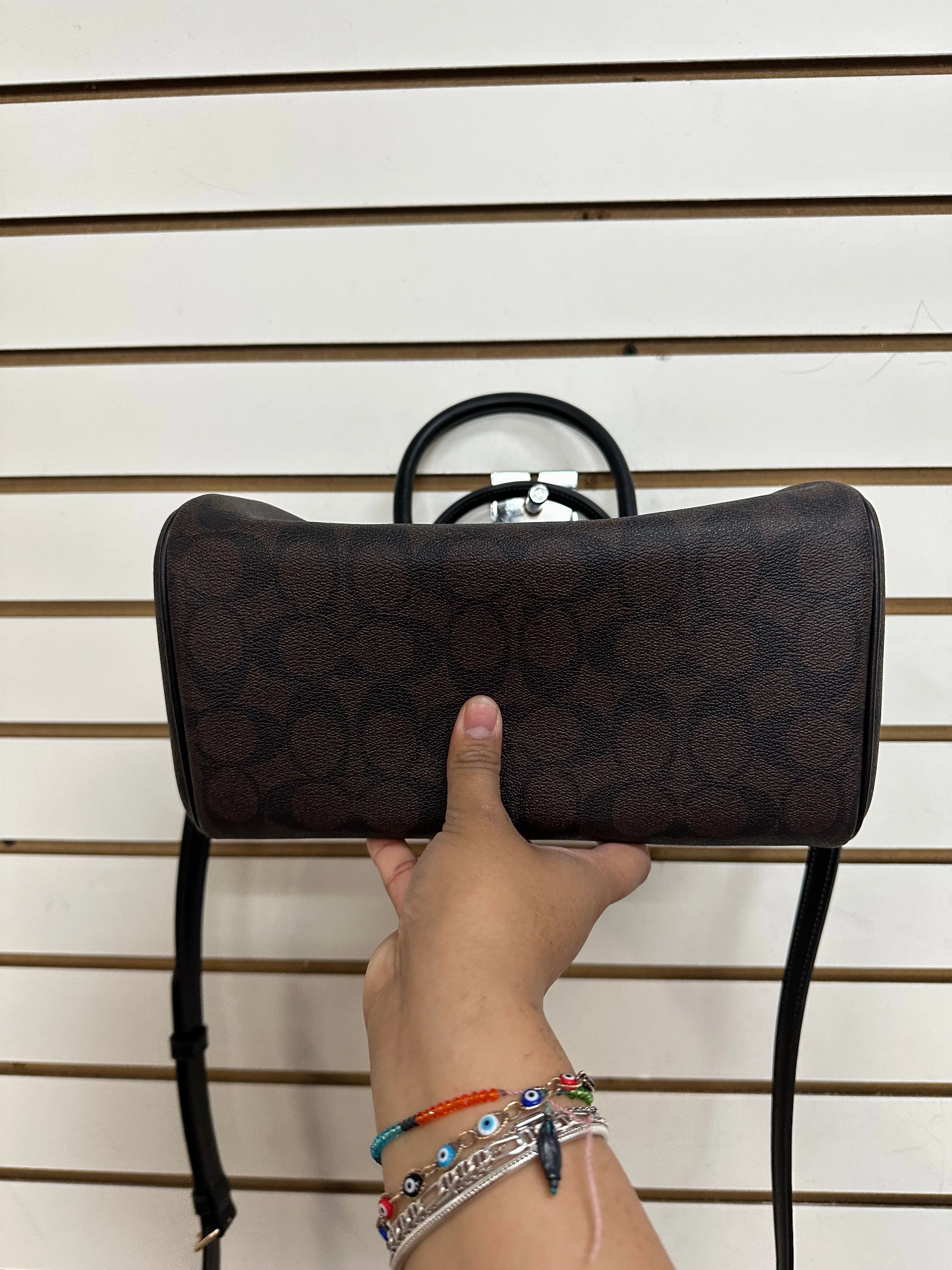 Crossbody Designer By Coach In Brown, Size:Medium