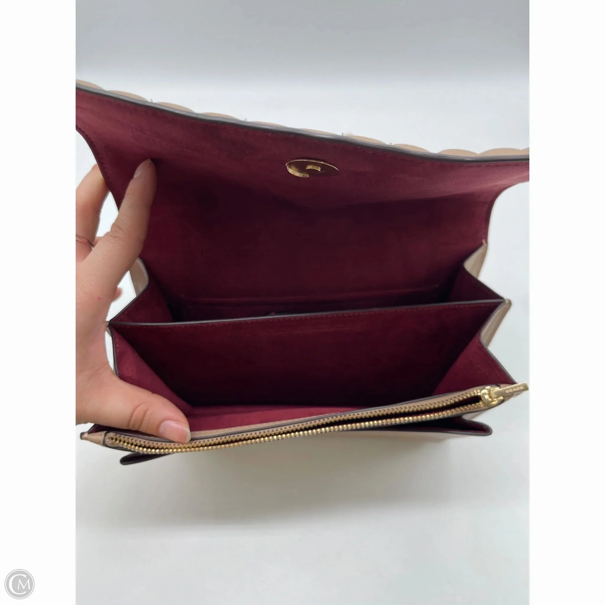 Crossbody Designer By Coach, Size: Medium