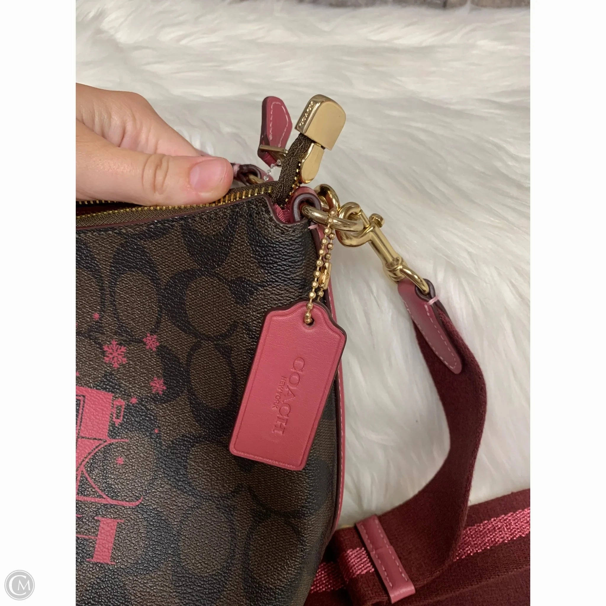 Crossbody Designer By Coach, Size: Medium
