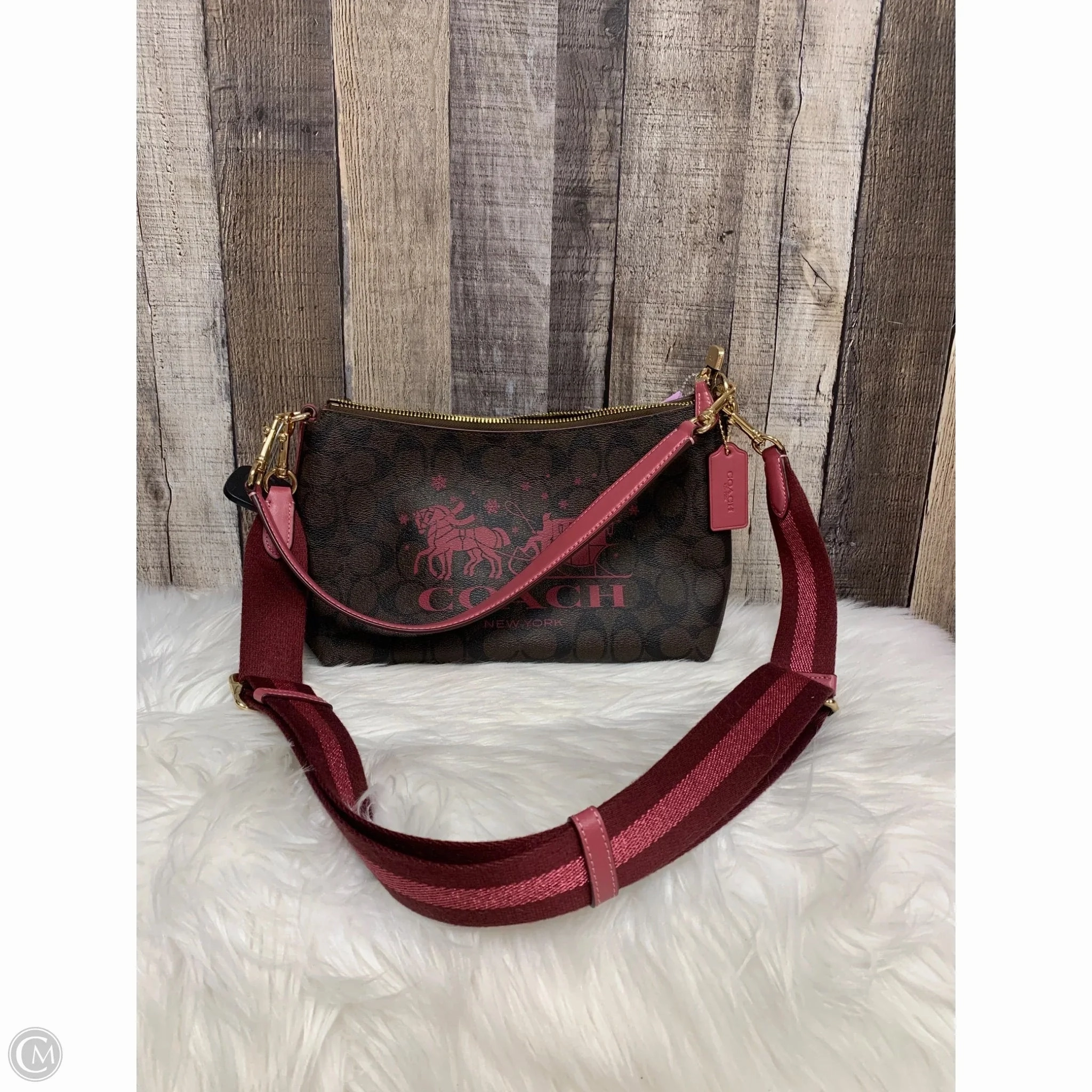 Crossbody Designer By Coach, Size: Medium