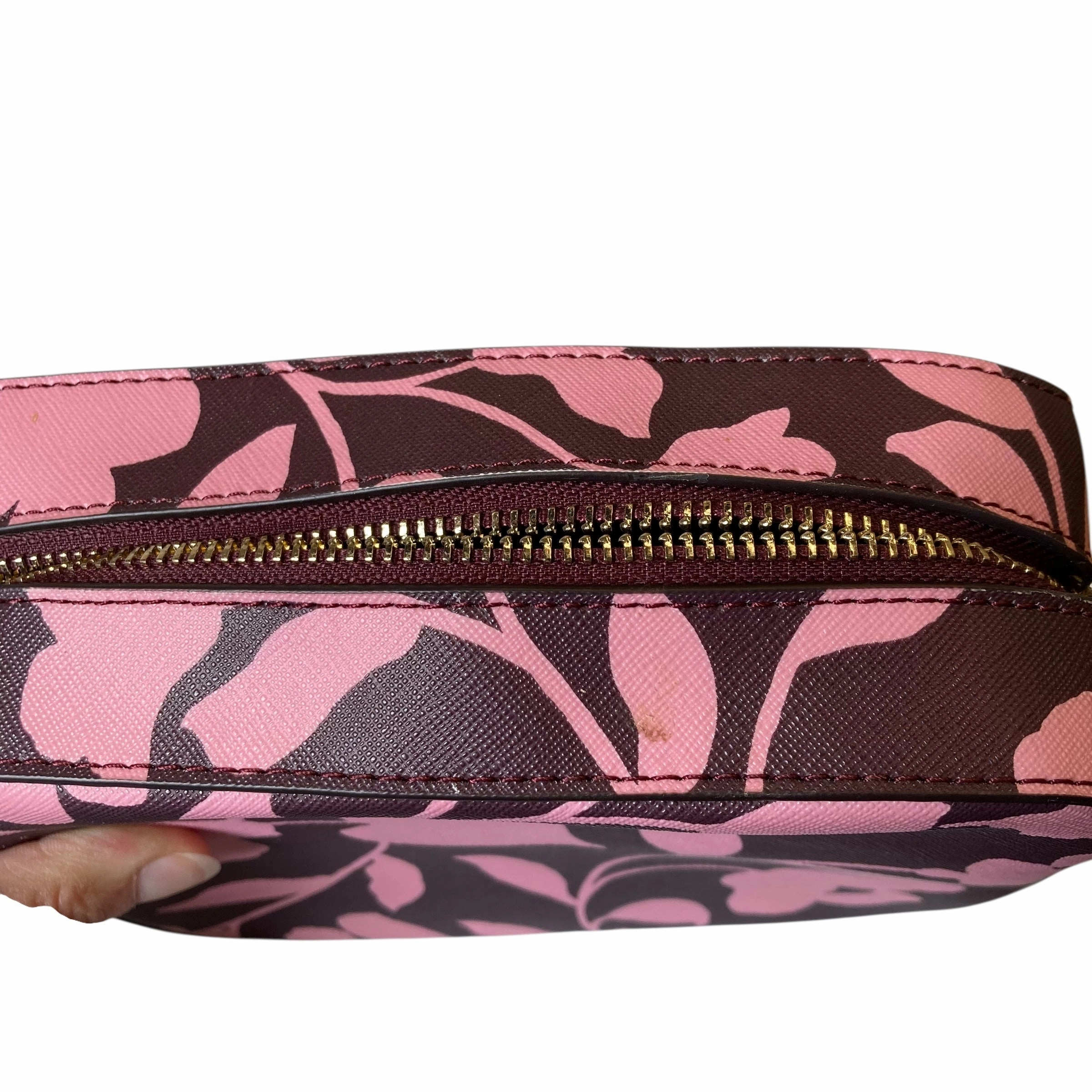Crossbody Designer By Kate Spade In Maroon, Size:Medium