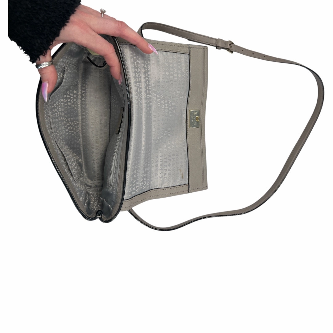 Crossbody Designer By Kate Spade In Taupe, Size:Small