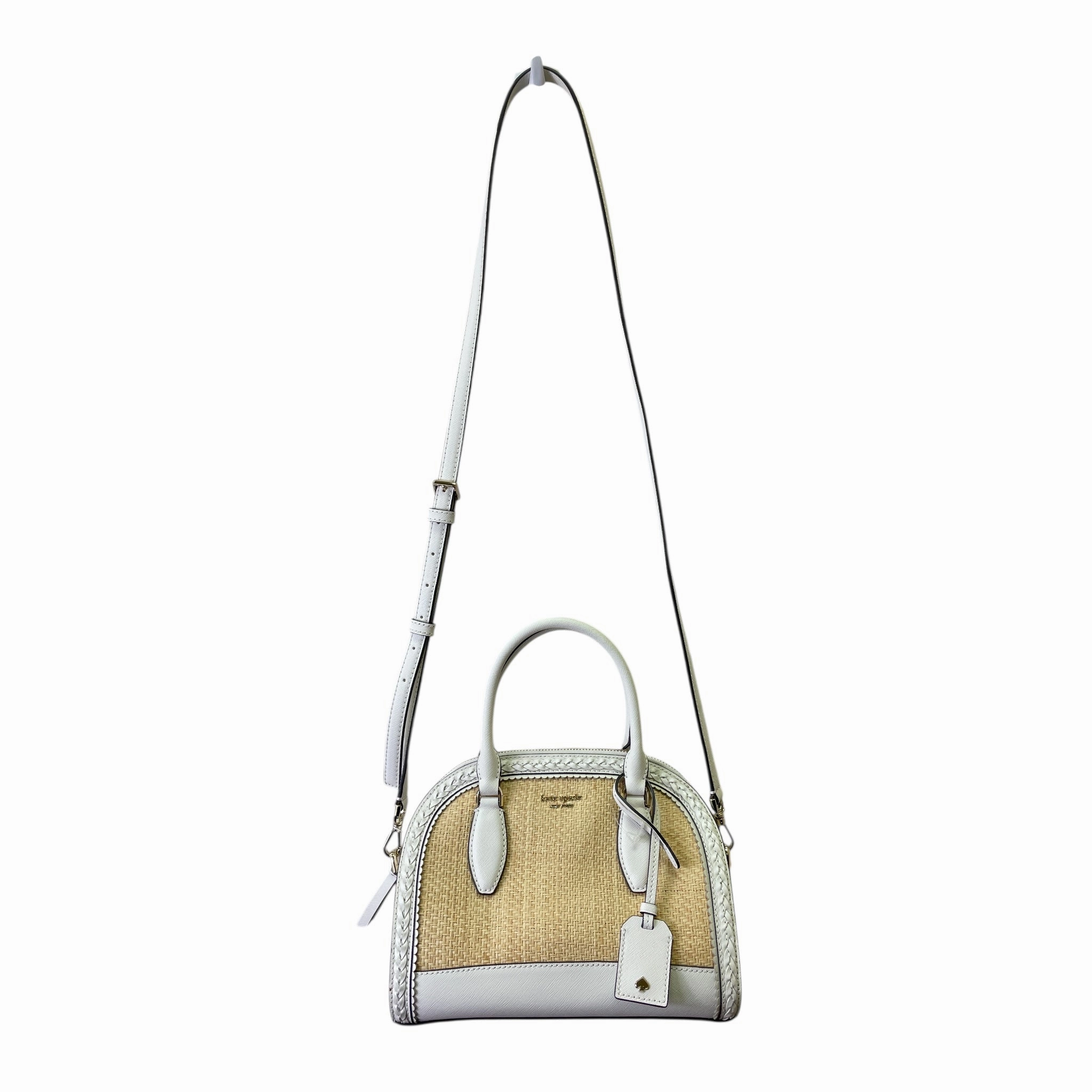 Crossbody Designer By Kate Spade In White, Size:Medium