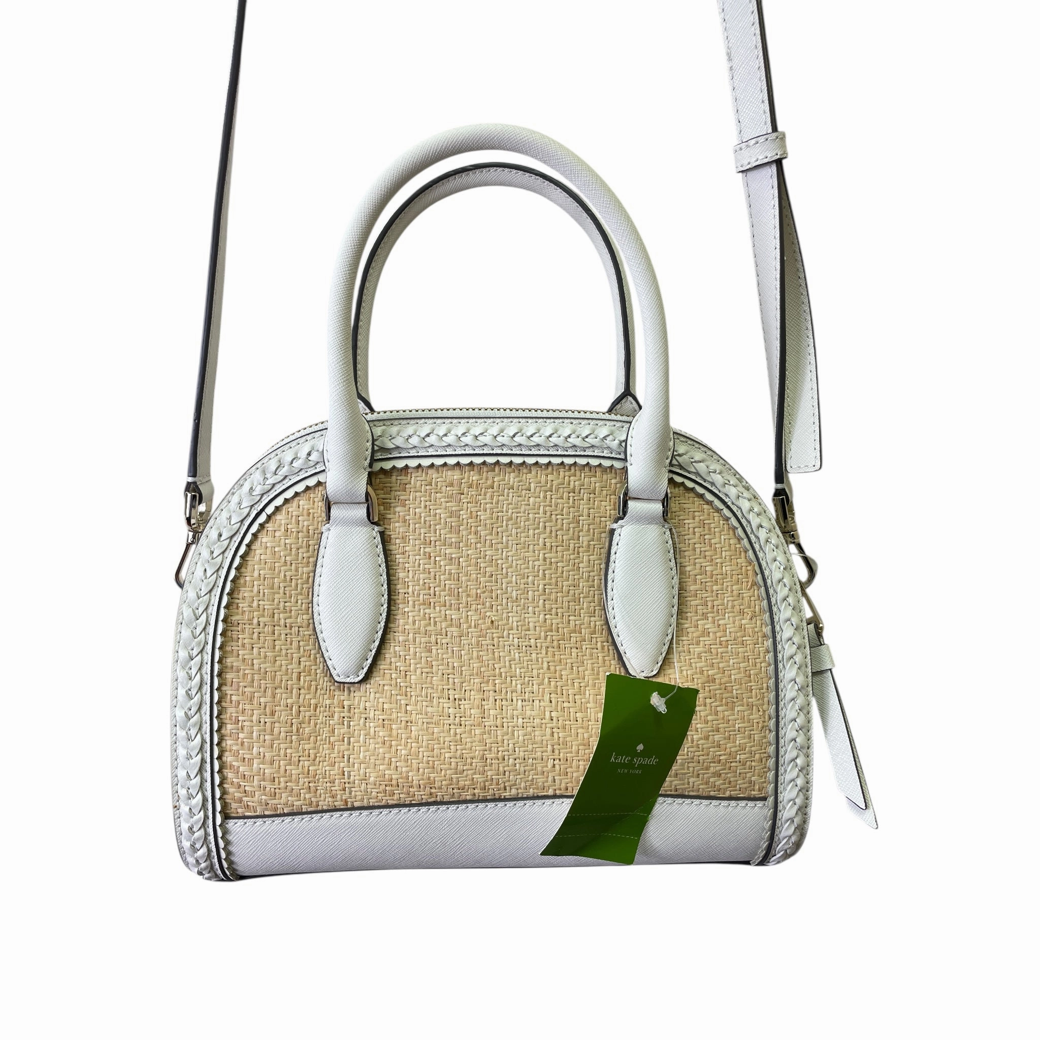 Crossbody Designer By Kate Spade In White, Size:Medium