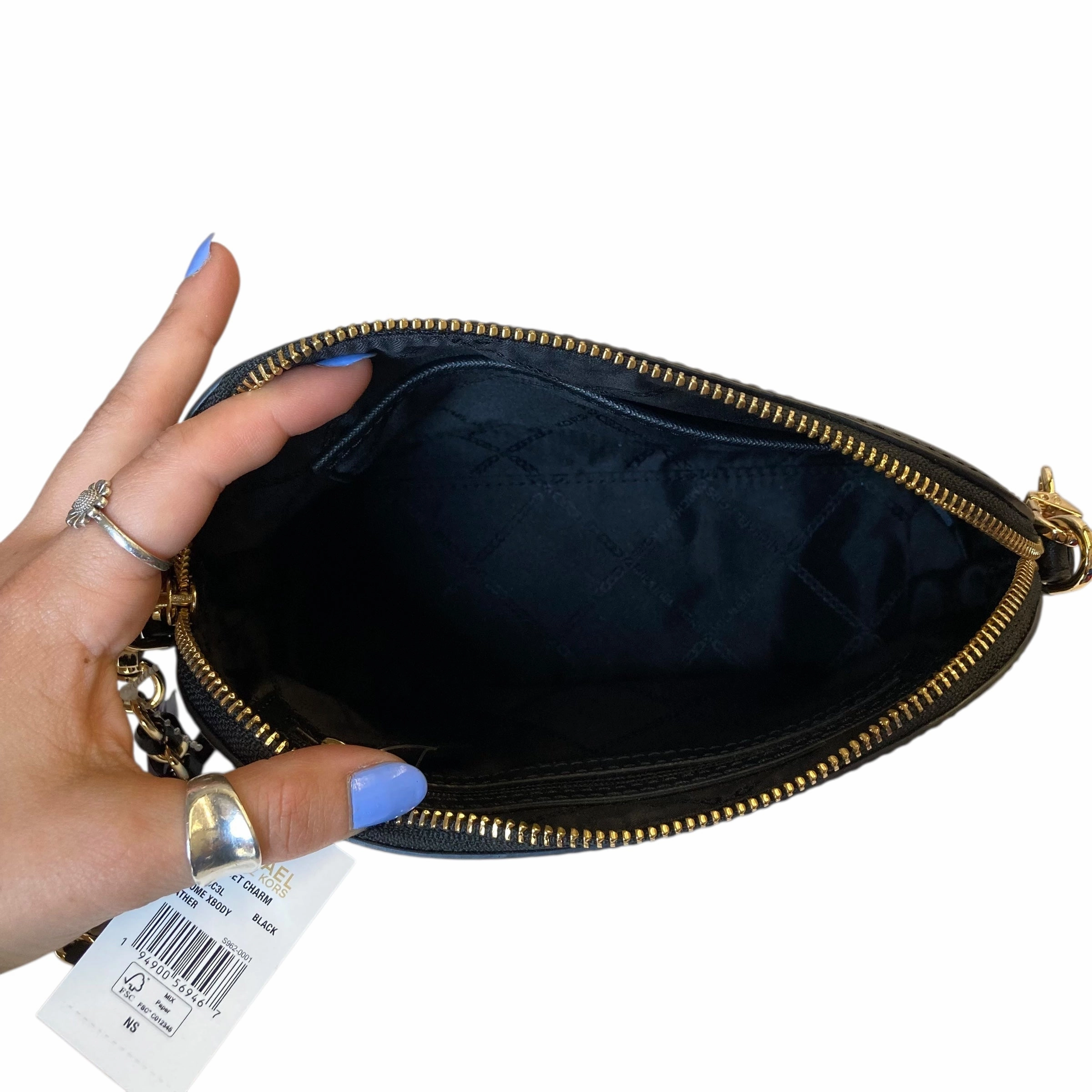 Crossbody Designer By Michael Kors In Black, Size:Medium