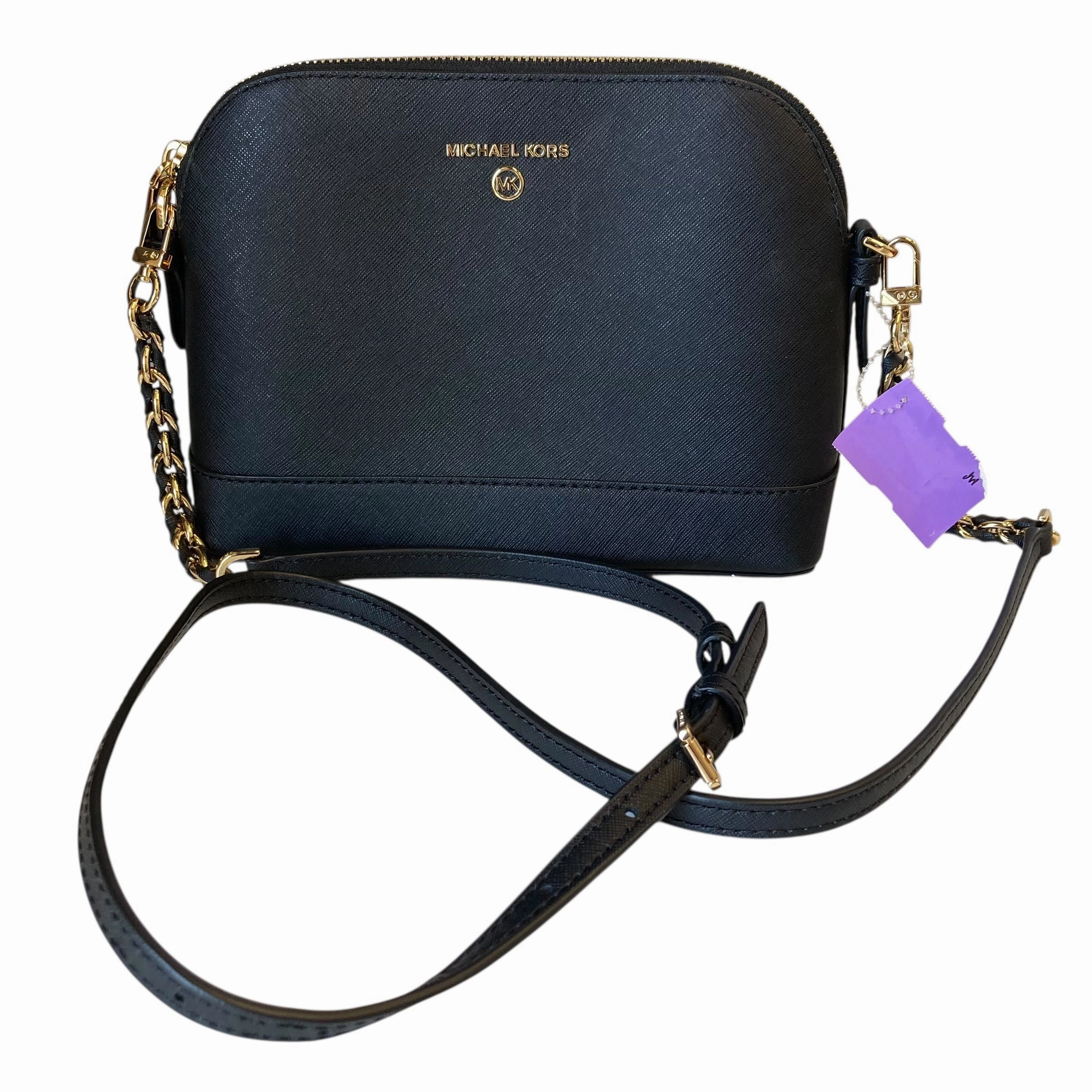 Crossbody Designer By Michael Kors In Black, Size:Medium