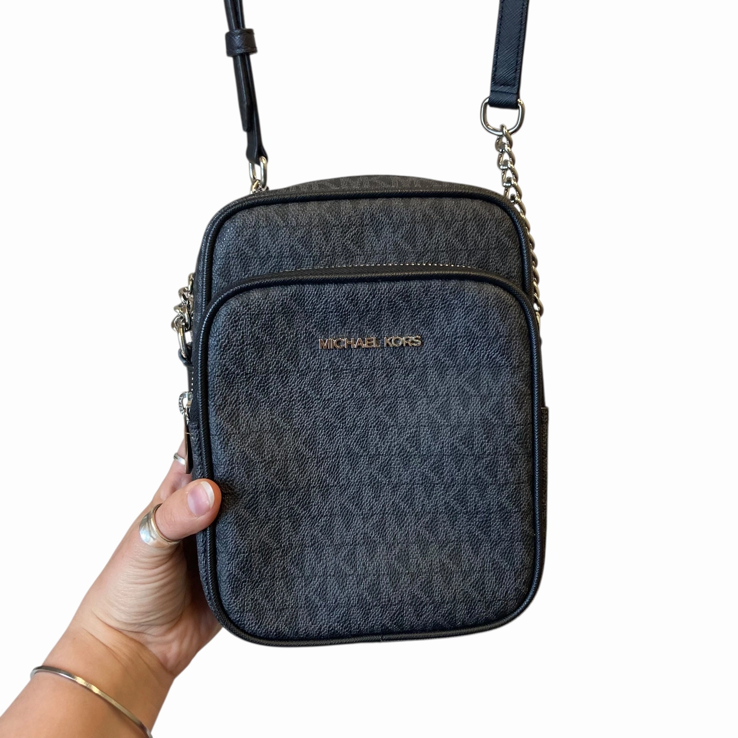 Crossbody Designer By Michael Kors In Black, Size:Small