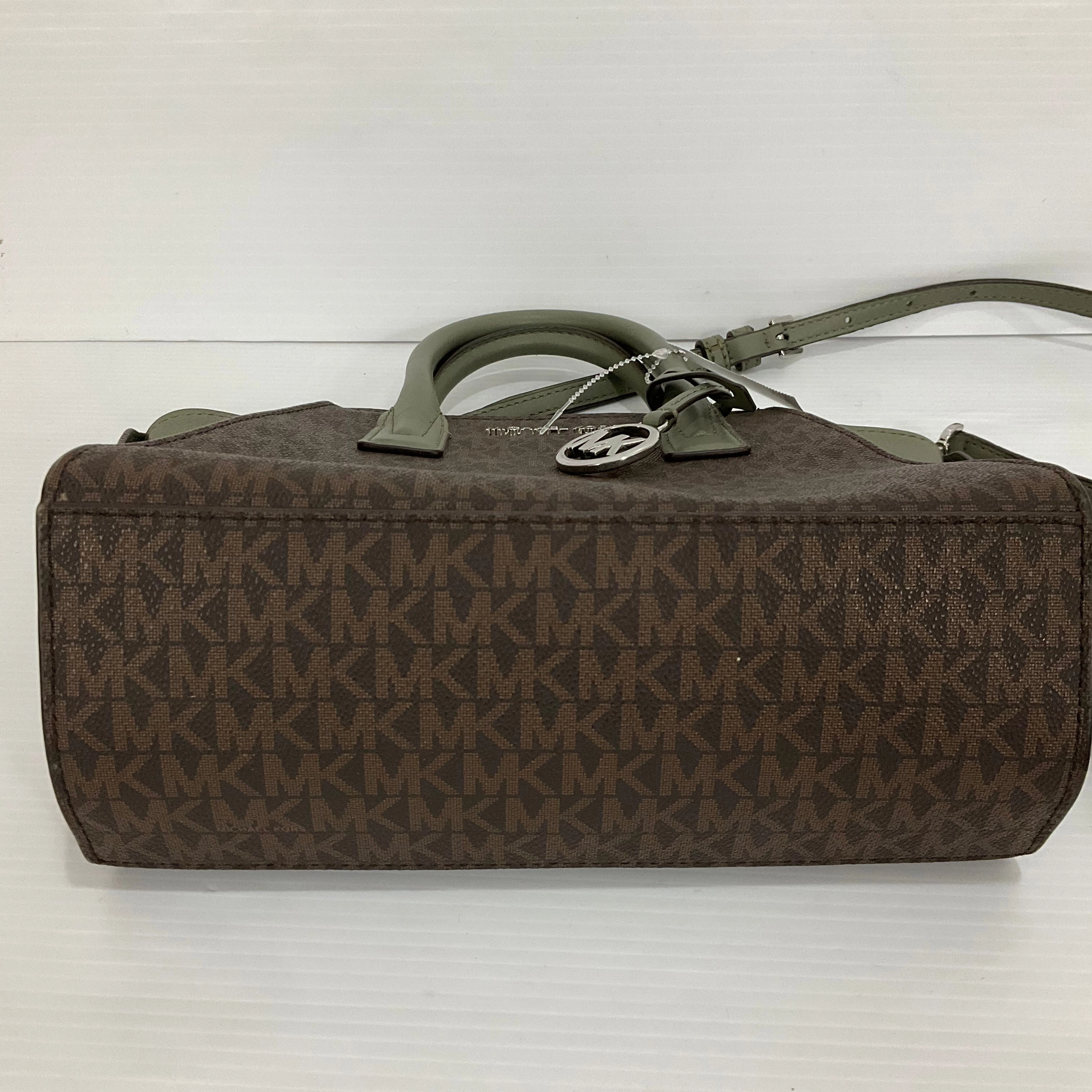 Crossbody Designer By Michael Kors In Brown & Green, Size:Medium
