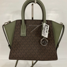 Crossbody Designer By Michael Kors In Brown & Green, Size:Medium