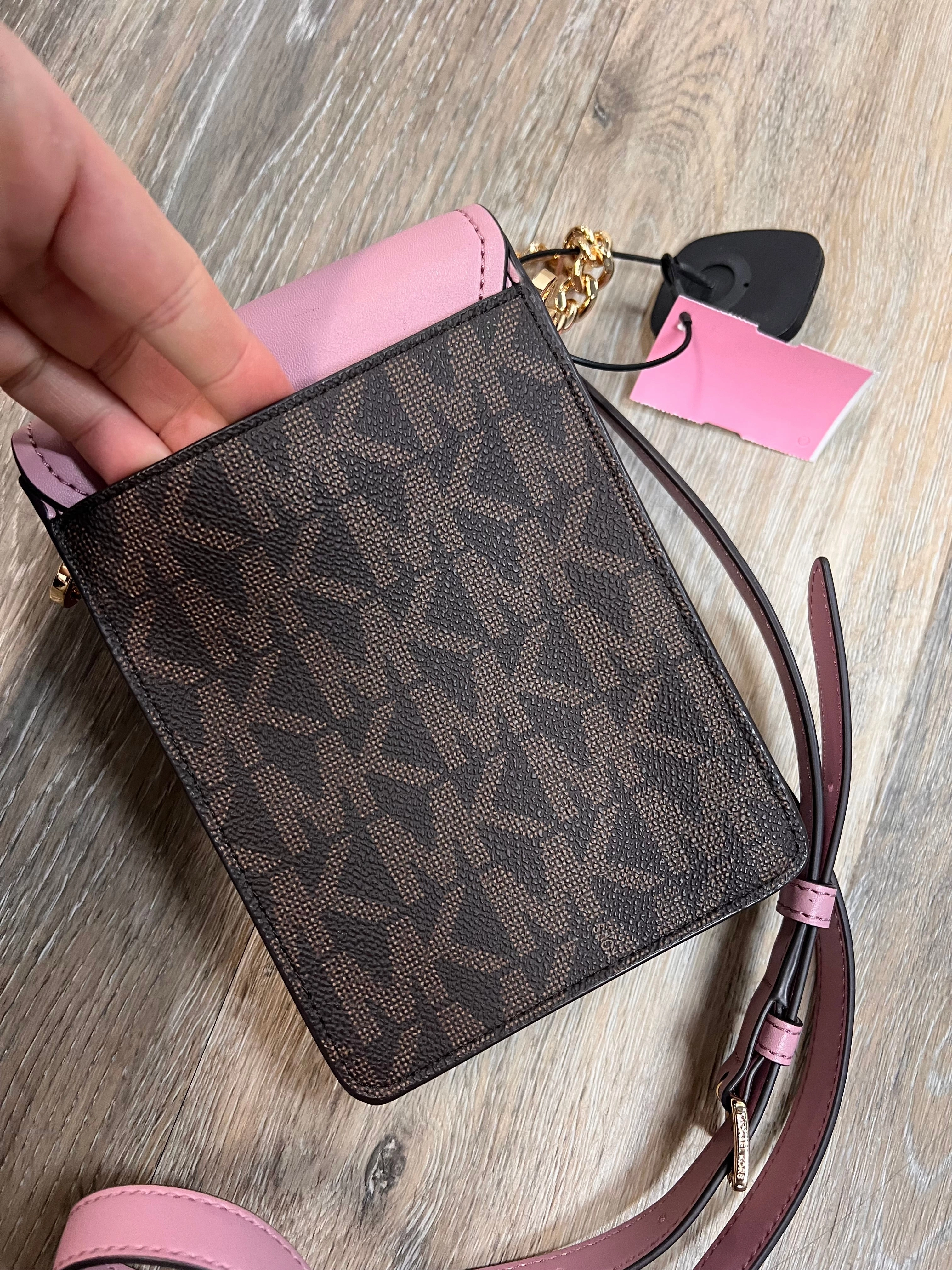 CROSSBODY DESIGNER by MICHAEL KORS In BROWN & PINK, Size: SMALL