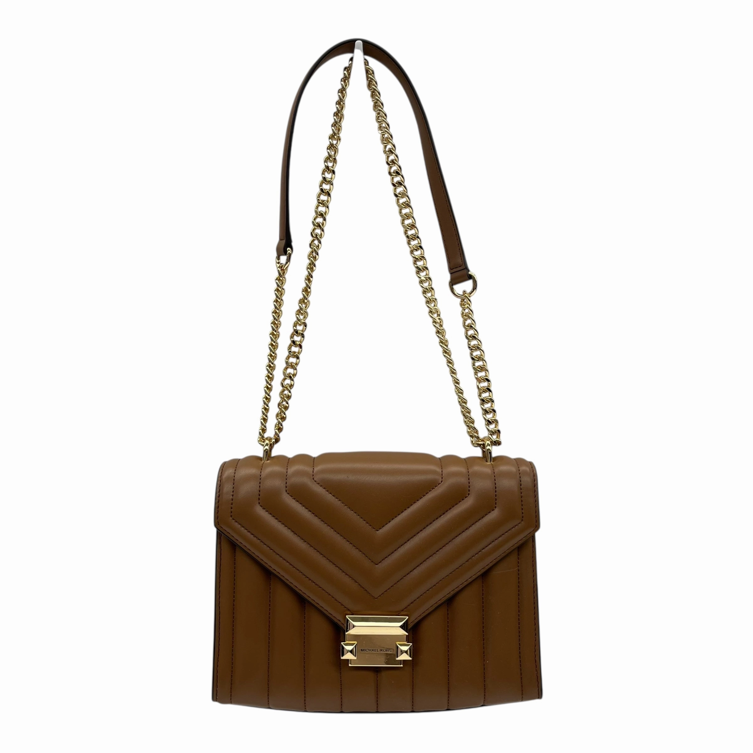 Crossbody Designer By Michael Kors In Brown, Size:Medium