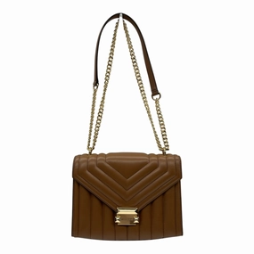 Crossbody Designer By Michael Kors In Brown, Size:Medium