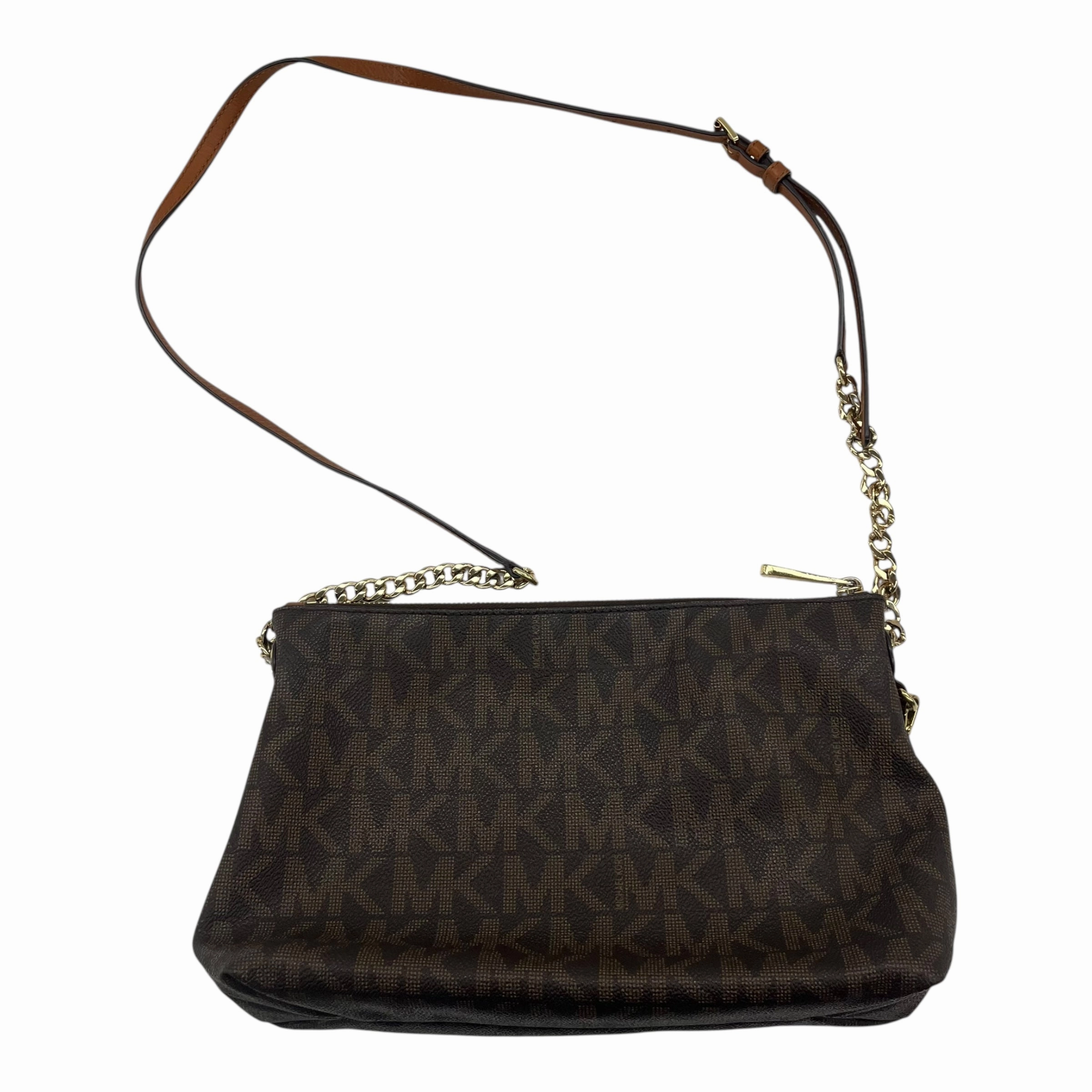 Crossbody Designer By Michael Kors In Brown, Size:Medium