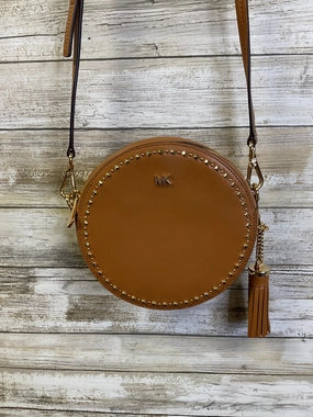 Crossbody Designer By Michael Kors In Brown, Size:Small