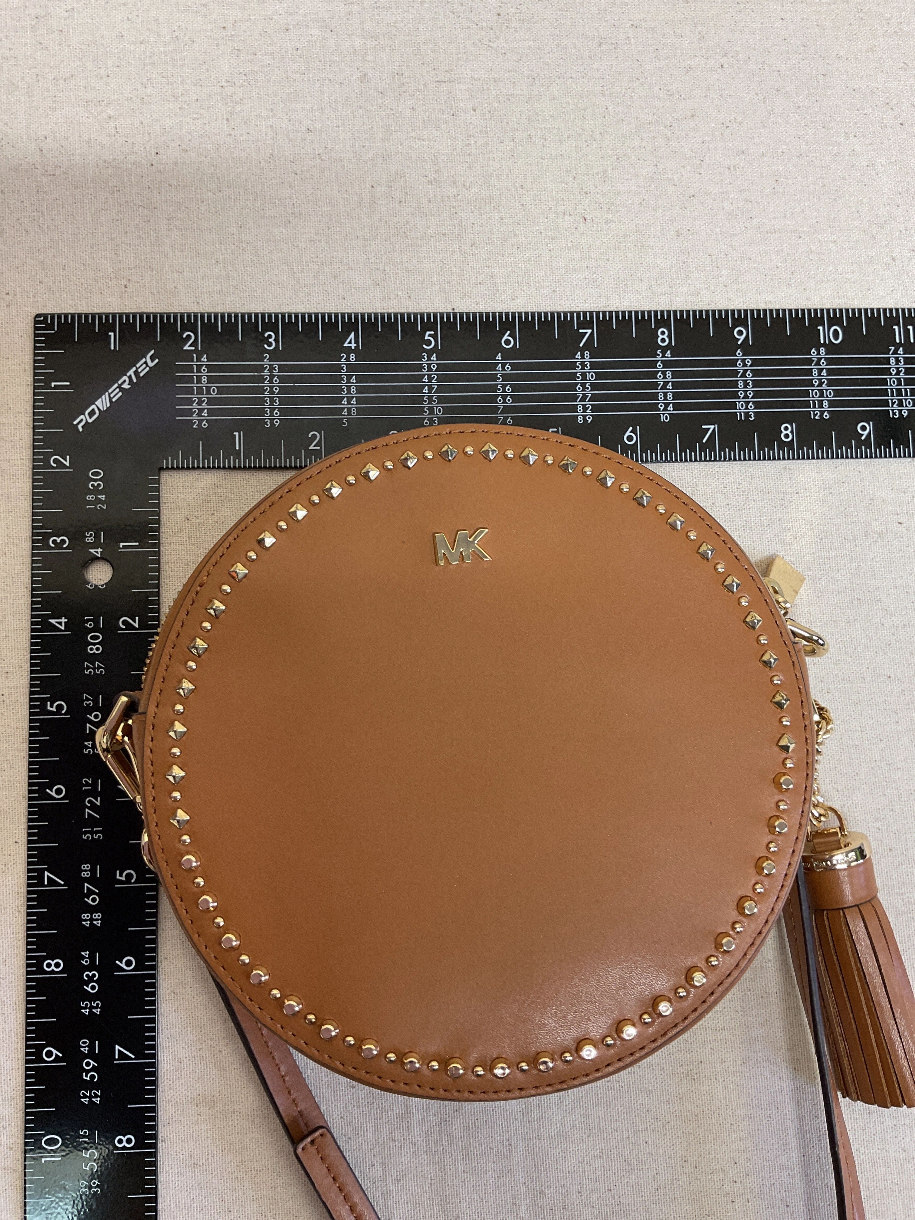 Crossbody Designer By Michael Kors In Brown, Size:Small