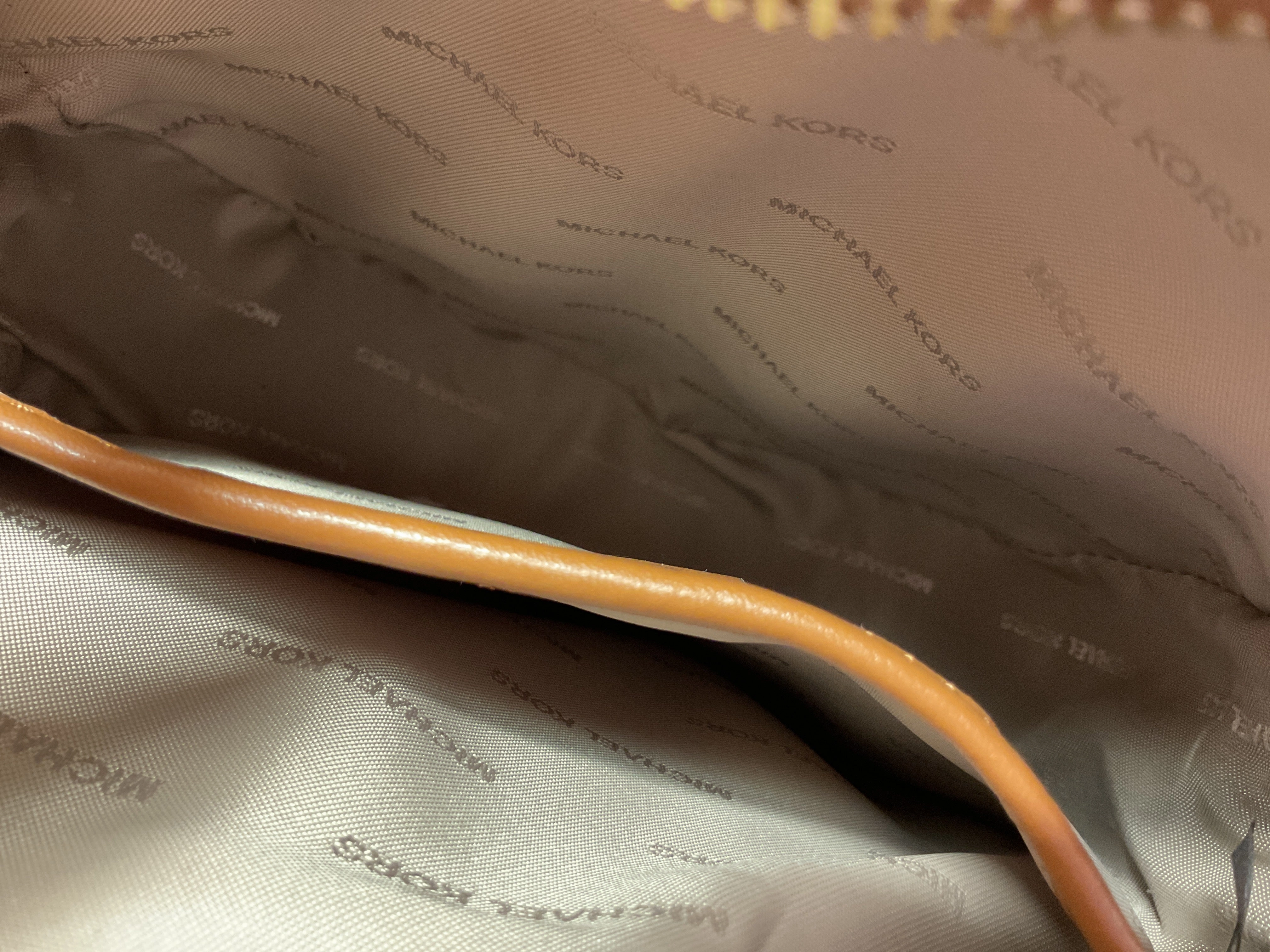 Crossbody Designer By Michael Kors In Brown, Size:Small