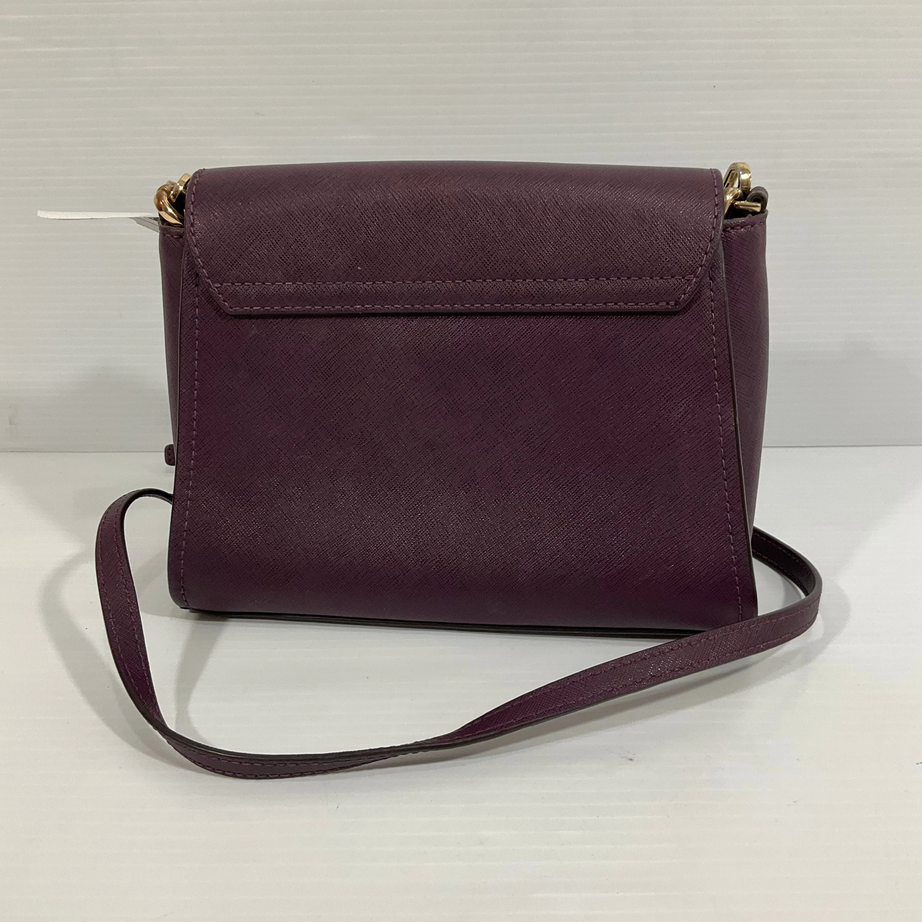 Crossbody Designer By Michael Kors In Purple, Size:Medium