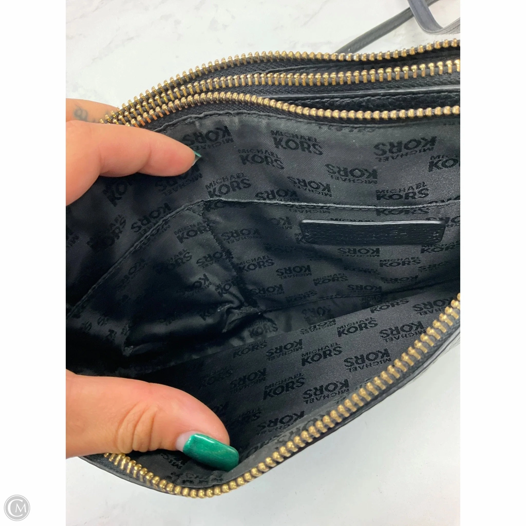 Crossbody Designer By Michael Kors, Size: Medium
