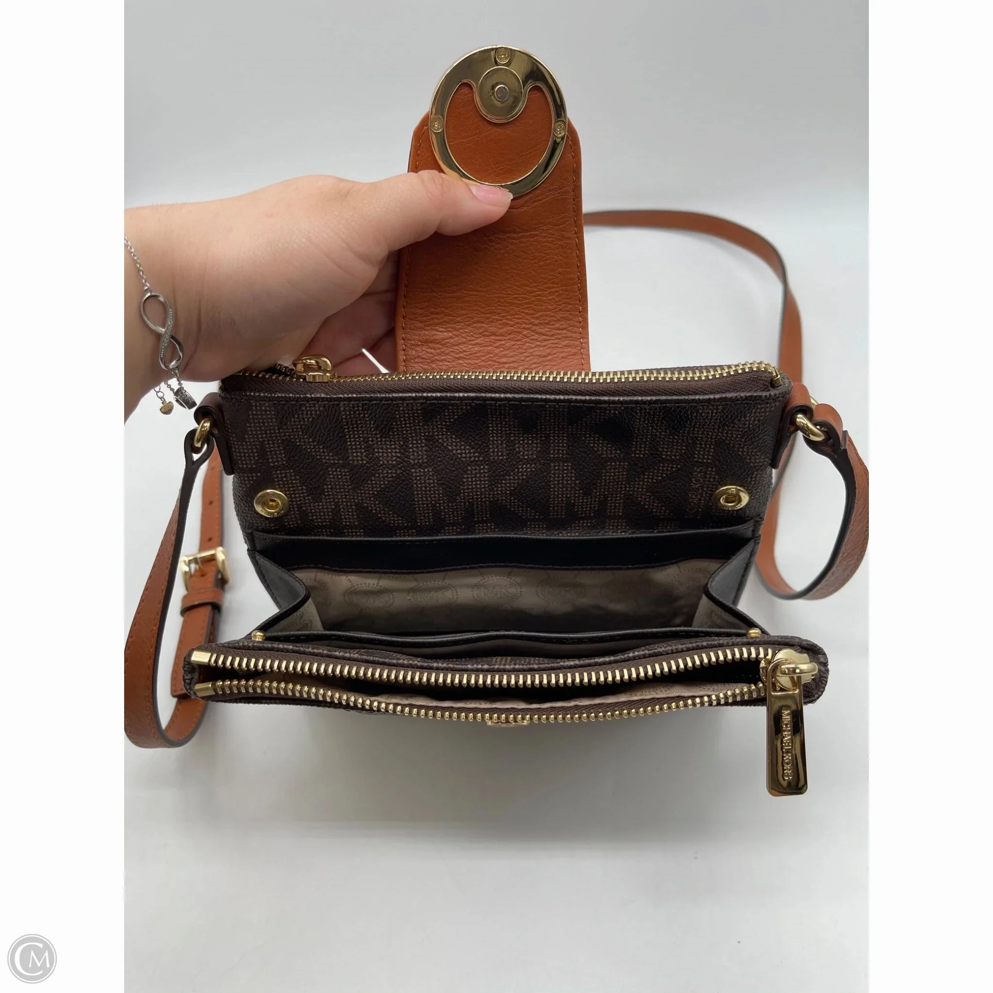 Crossbody Designer By Michael Kors, Size: Small