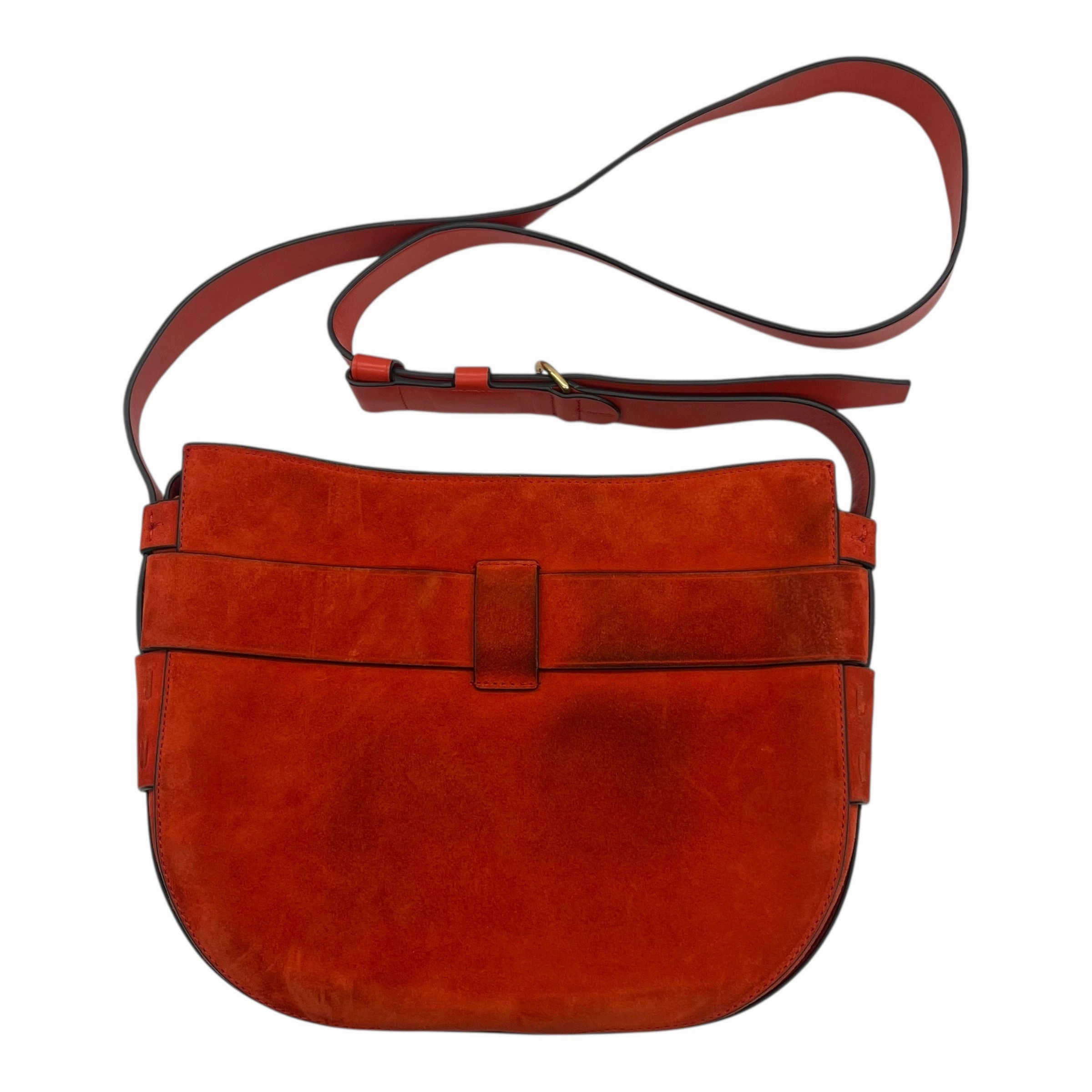 Crossbody Designer By Tory Burch In Orange, Size:Medium