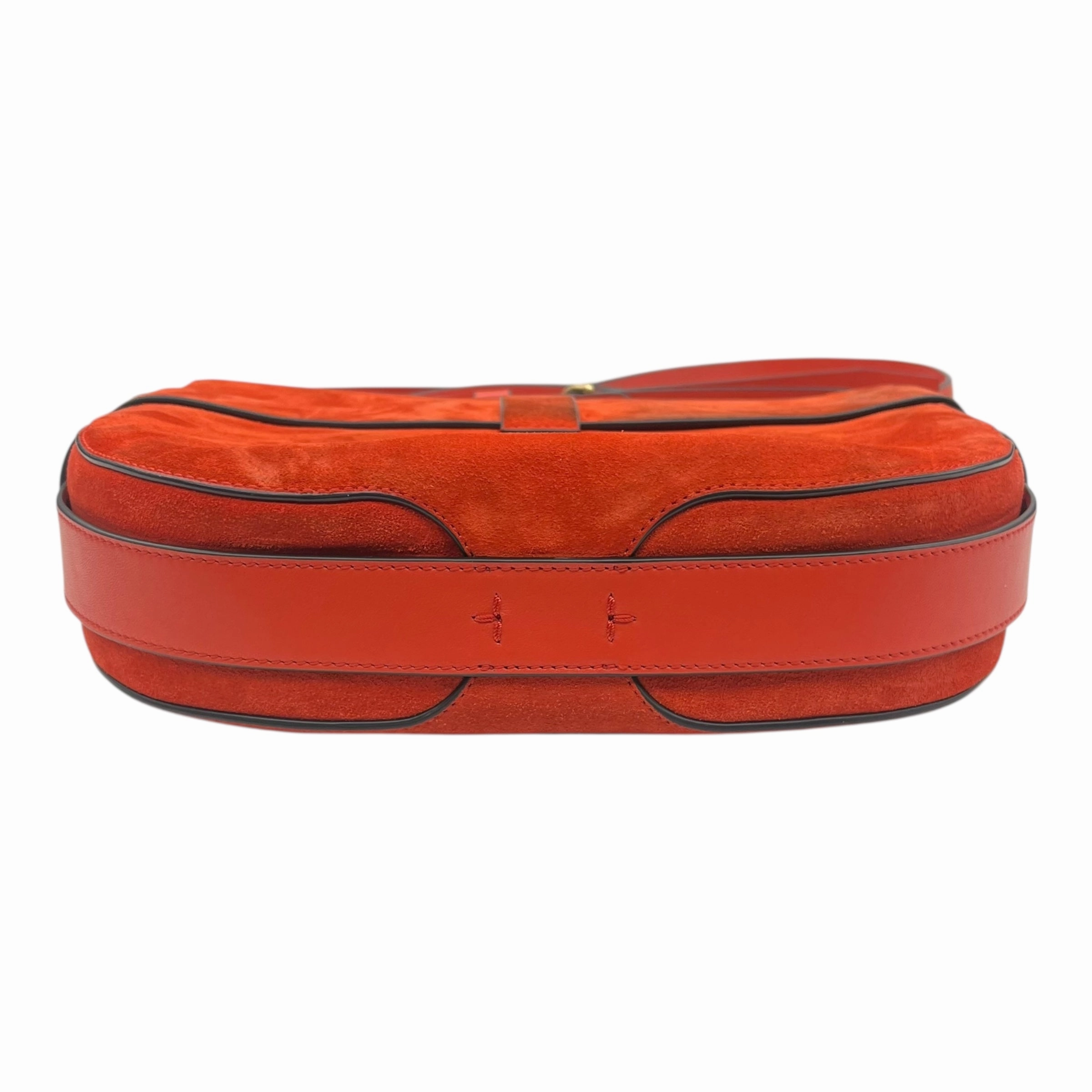 Crossbody Designer By Tory Burch In Orange, Size:Medium