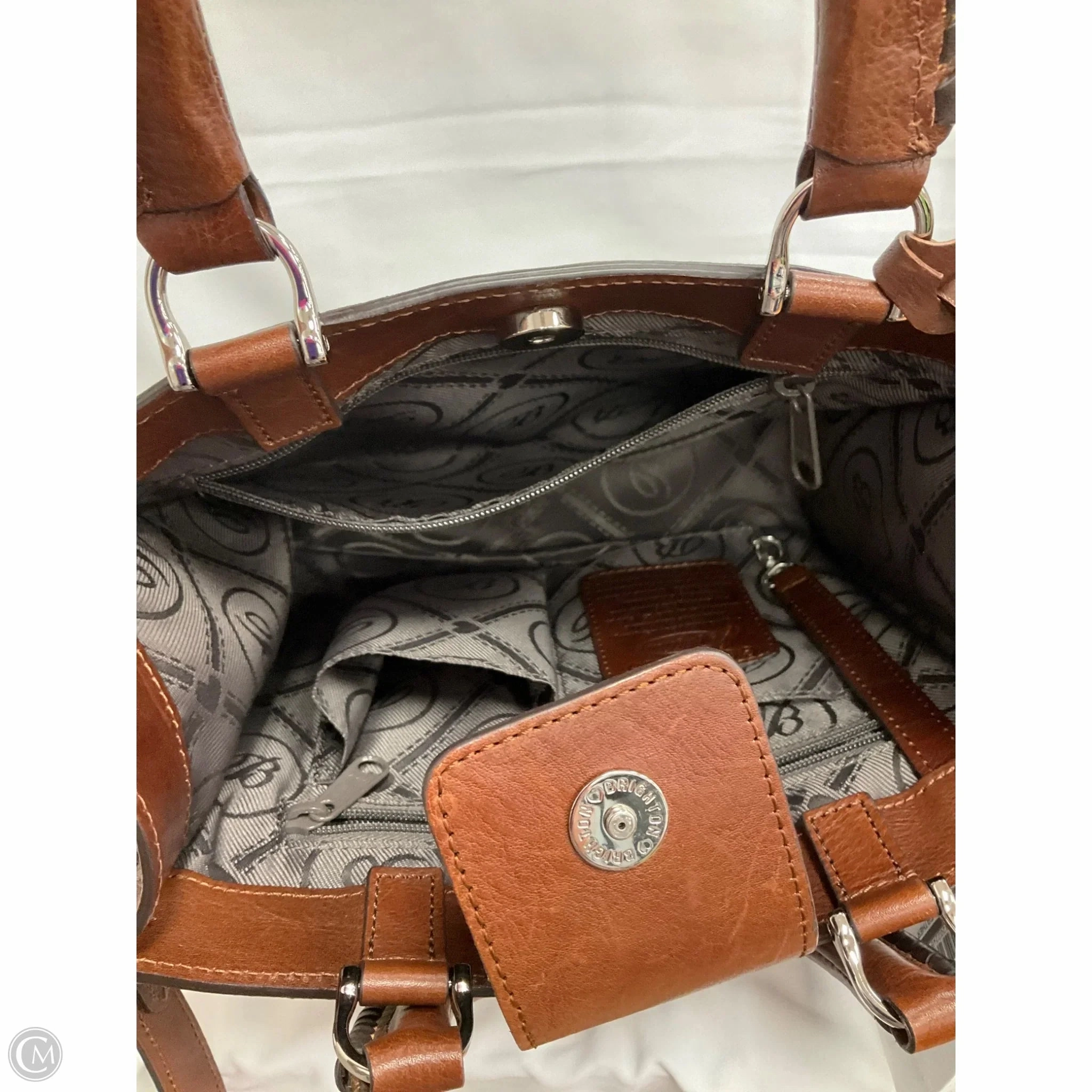 Crossbody Leather By Brighton, Size: Medium