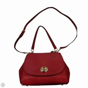 Crossbody Leather By Coach, Size: Medium