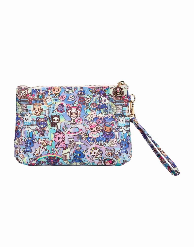 Digital Princess Gusset Zip Pouch Wristlet