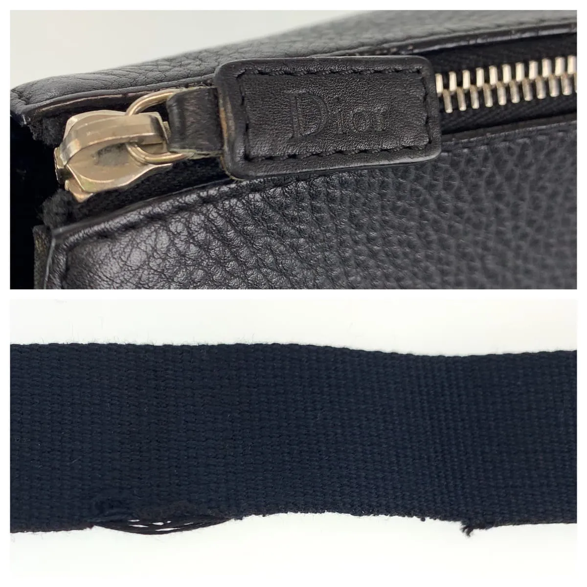 Dior Shoulder Bag Canvas, Leather Black SilverMetal Shoulder back shoulder bag Trotter Oblique Women Used