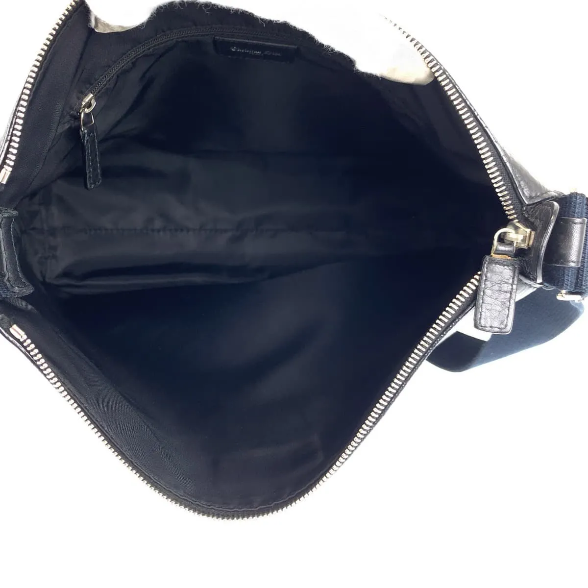 Dior Shoulder Bag Canvas, Leather Black SilverMetal Shoulder back shoulder bag Trotter Oblique Women Used