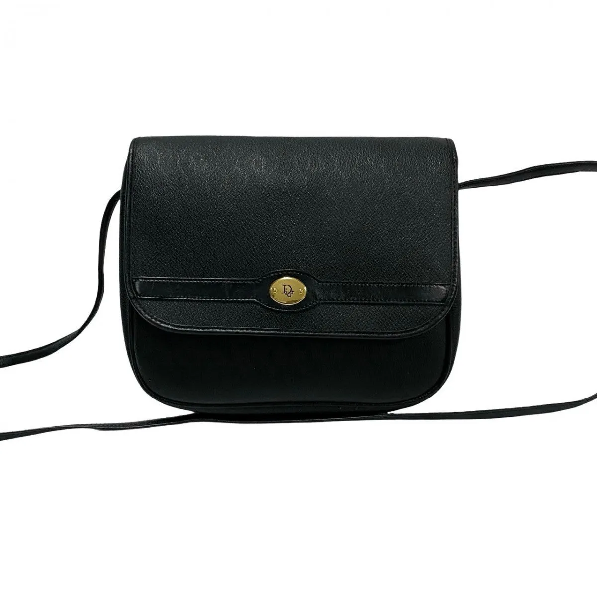 Dior Shoulder Bag Leather, PVC black Honeycomb Pattern Women Used
