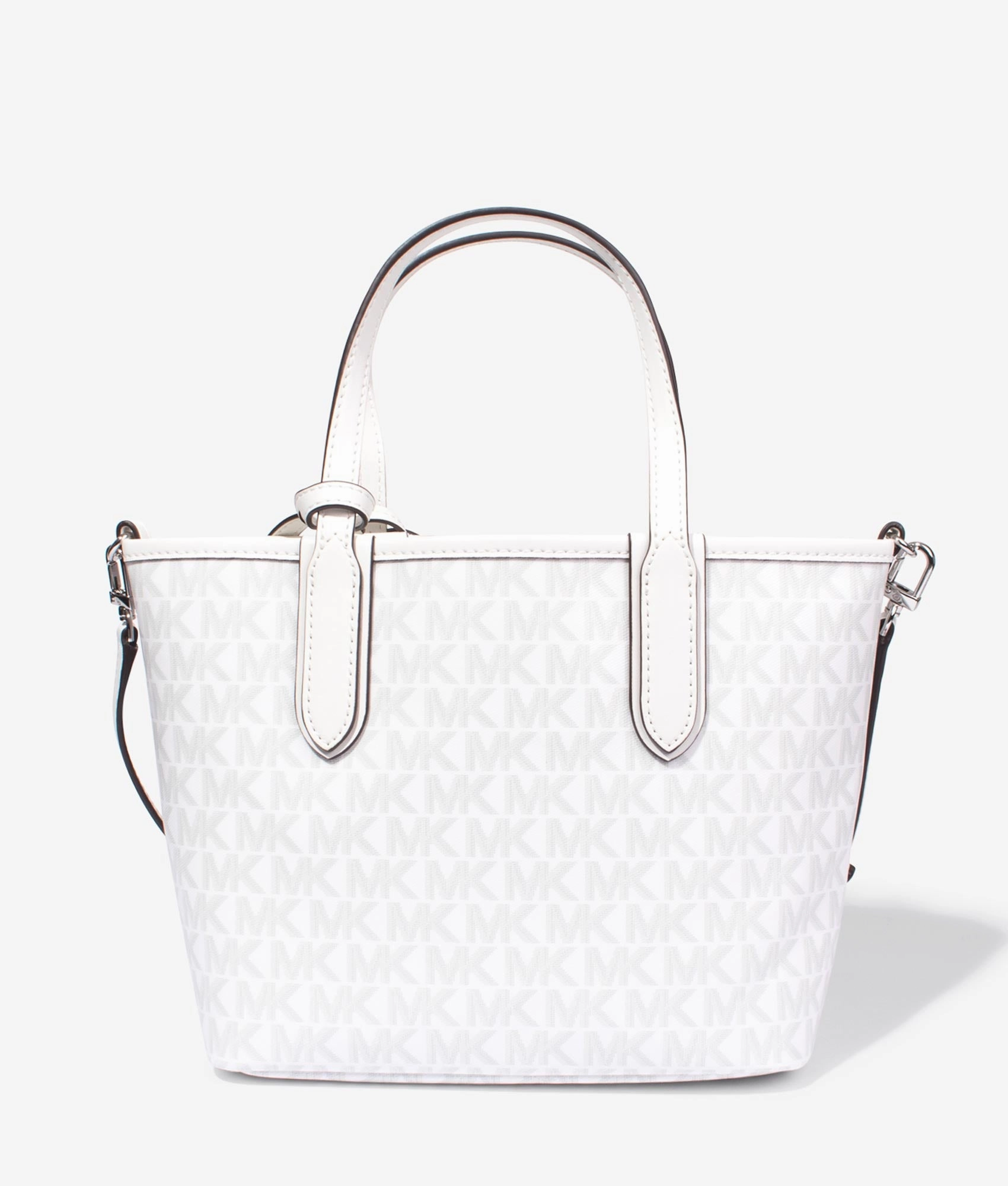 Eliza mini tote in optic white