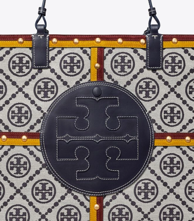 ELLA MONOGRAM QUADRANT TOTE BAG